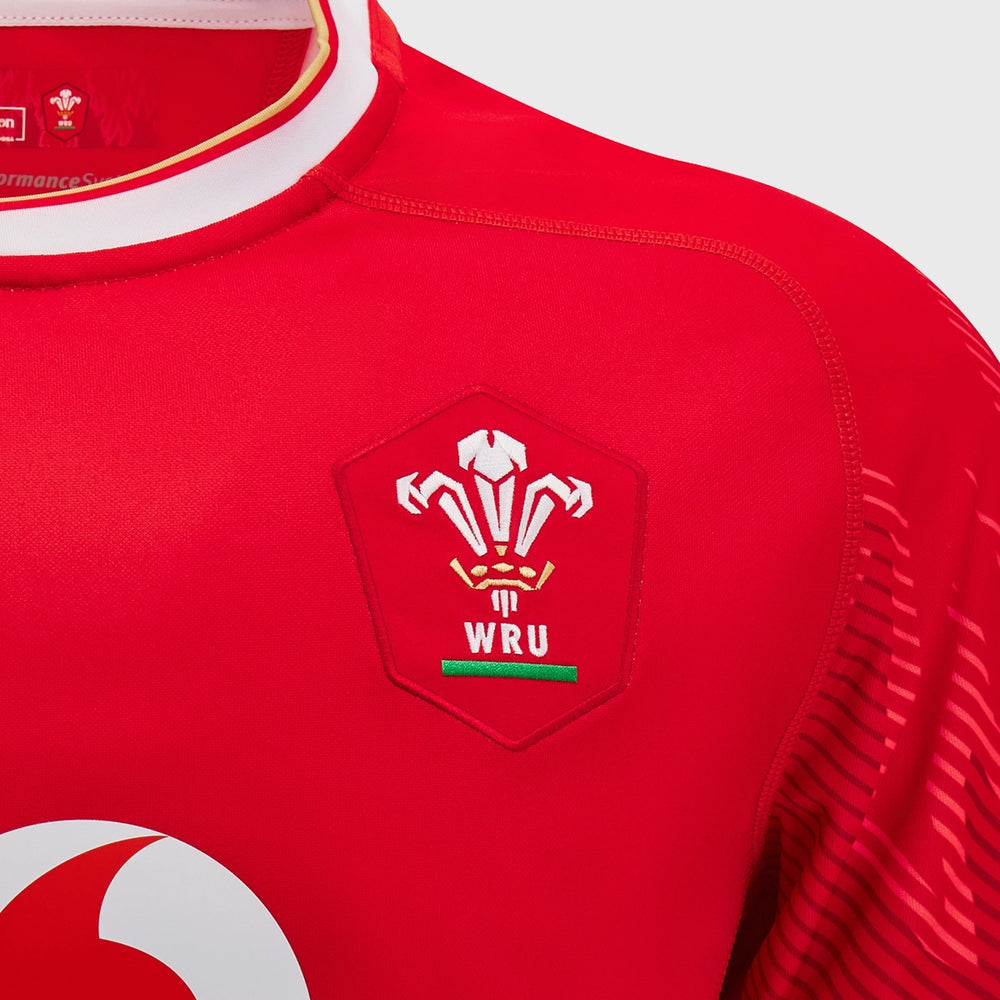 Macron Wales Men's Home Replica Rugby Shirt 2024/25 - Rugbystuff.com