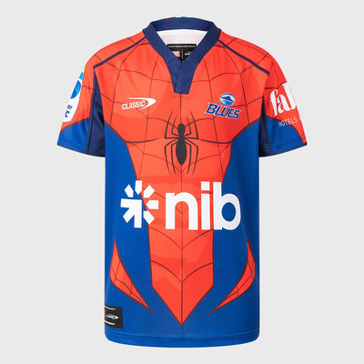 Classic Blues Spider-Man Kid's Replica Rugby Shirt