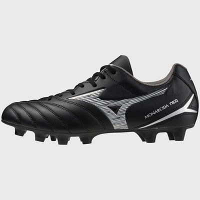 Mizuno Monarcida Neo III Select Junior Rugby Boots Black/Silver