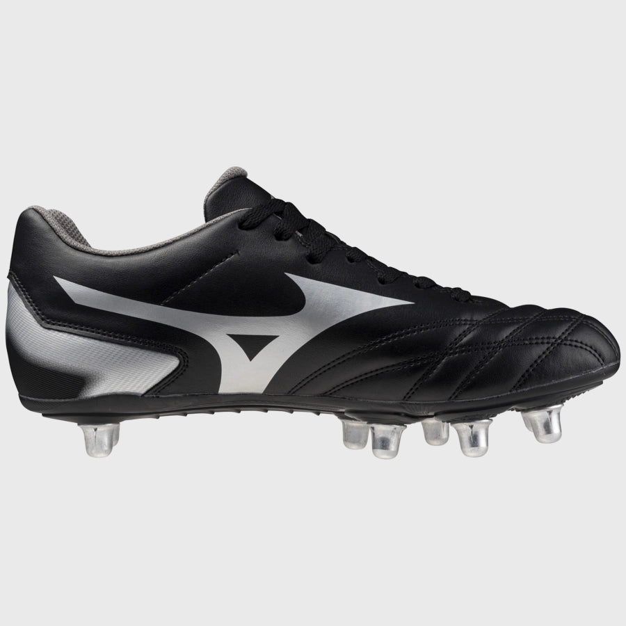 Mizuno Waitangi CL Rugby Boots Black/Silver - Rugbystuff.com