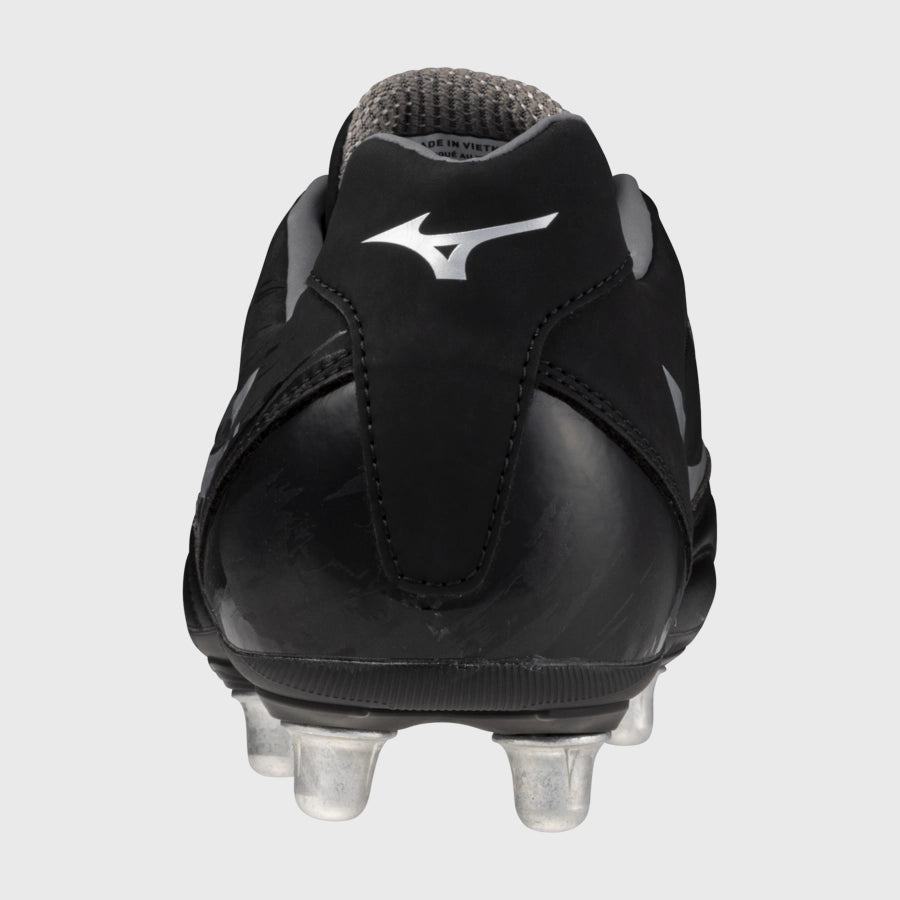 Mizuno Waitangi PS Rugby Boots Black/Silver - Rugbystuff.com