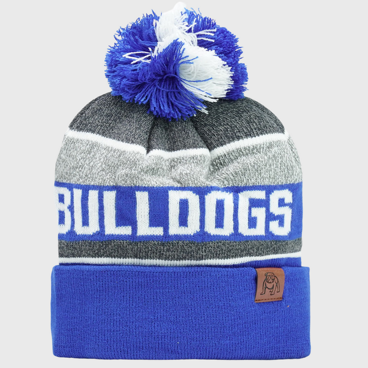 NRL Canterbury Bulldogs Tundra Bobble Beanie Hat - Rugbystuff.com