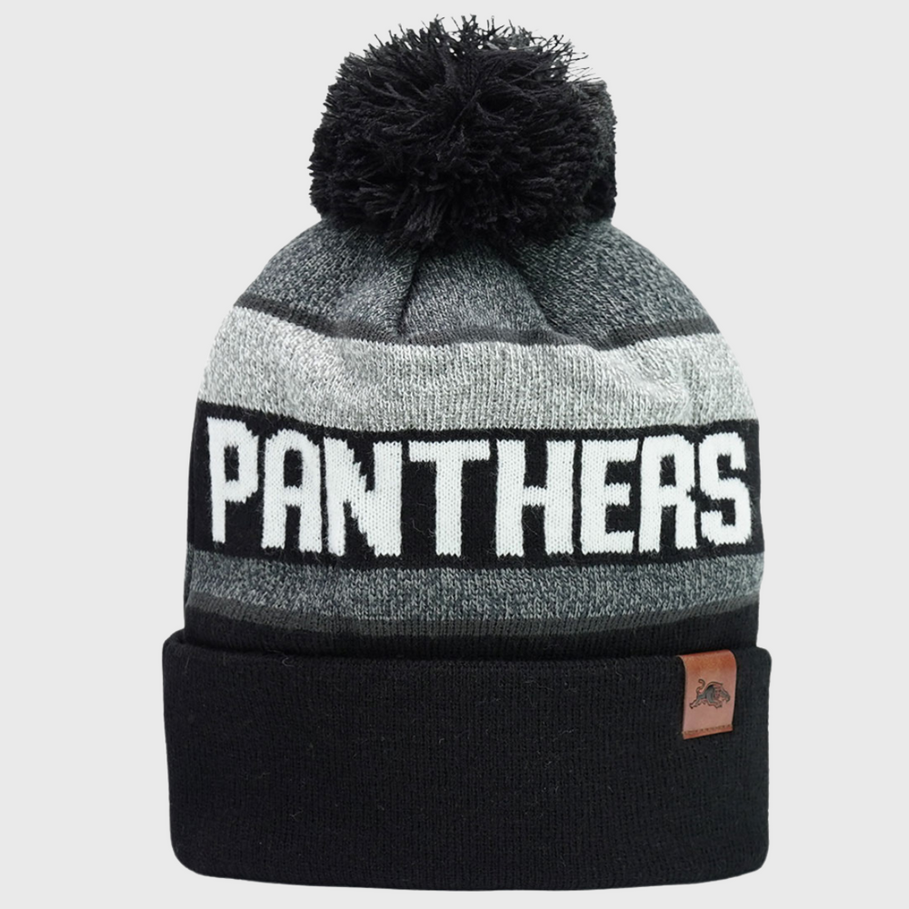 NRL Penrith Panthers Tundra Bobble Beanie Hat - Rugbystuff.com