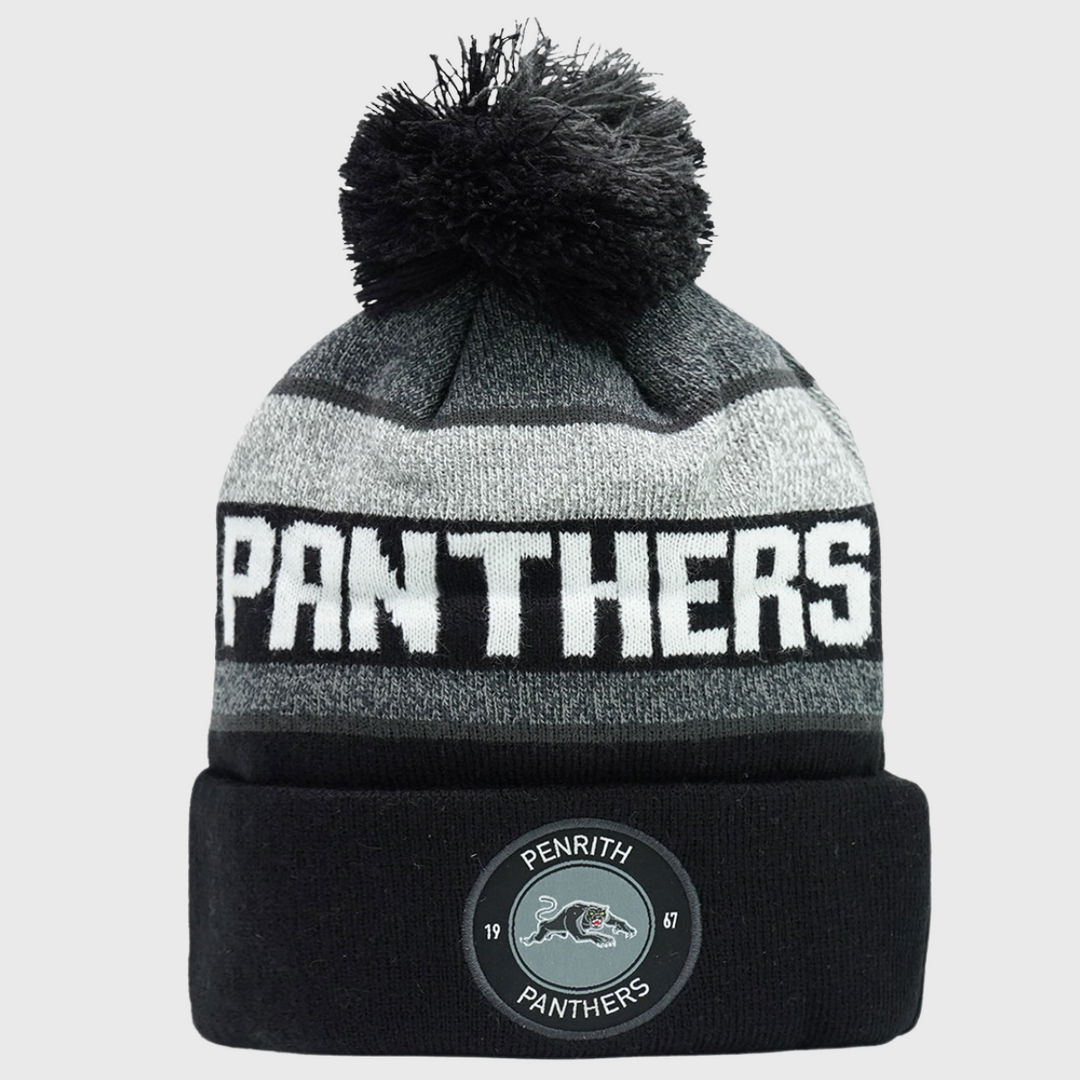 NRL Penrith Panthers Tundra Bobble Beanie Hat - Rugbystuff.com