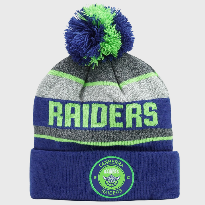 NRL Canberra Raiders Tundra Bobble Beanie Hat - Rugbystuff.com