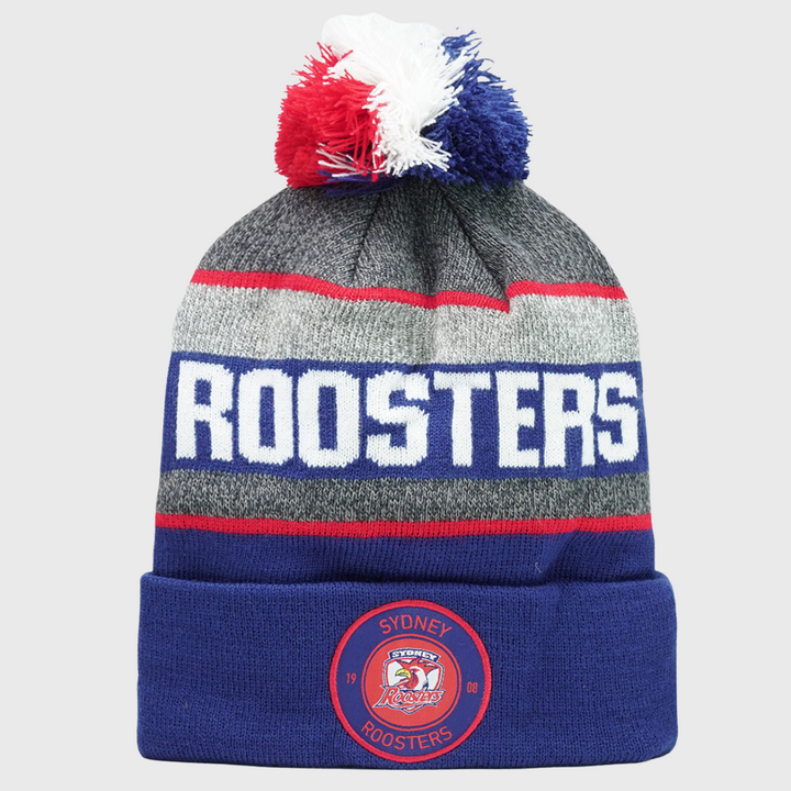 NRL Sydney Roosters Tundra Bobble Beanie Hat - Rugbystuff.com