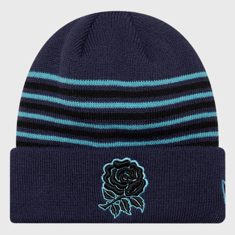 New Era England Rugby Kid's Navy Cuff Knit Beanie Hat - Rugbystuff.com