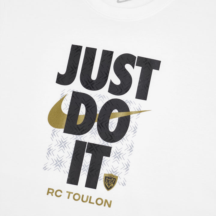 Nike RC Toulon Just Do It Graphic Tee White - Rugbystuff.com