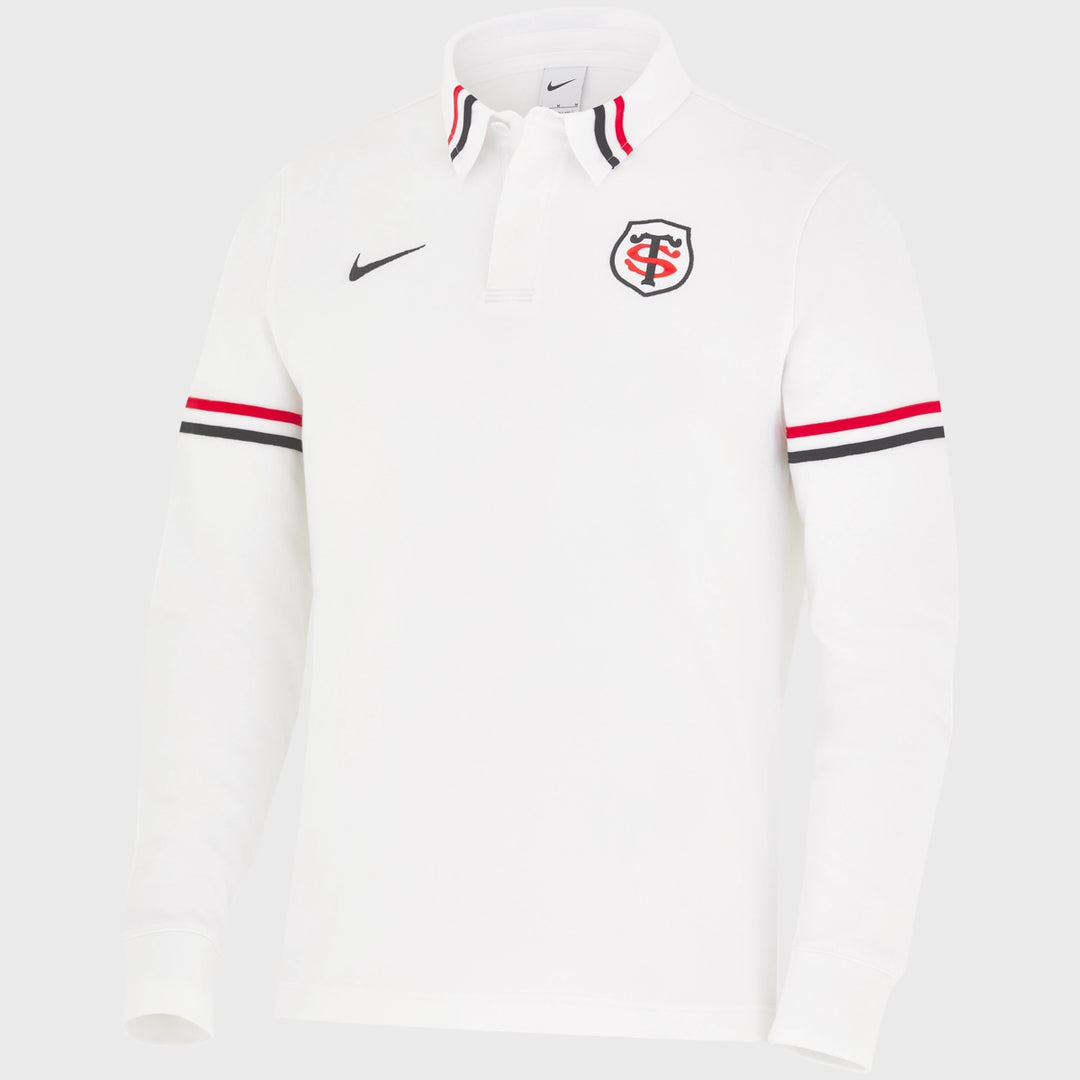 Nike Toulouse Men's Long Sleeve Rugby Shirt White - Rugbystuff.com