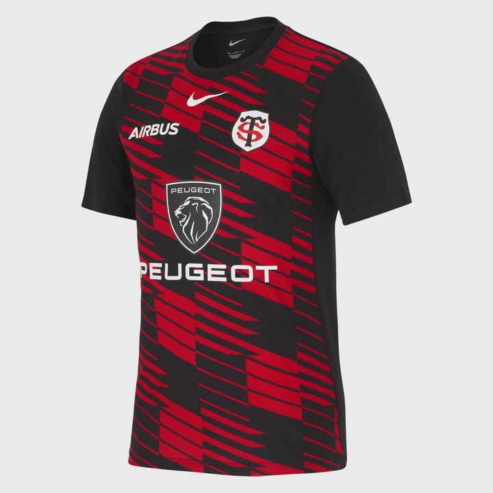 Nike Toulouse Pre-Match Rugby Shirt Black - Rugbystuff.com