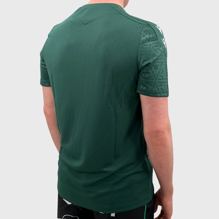 Macron Northampton Saints Poly Tee Green - Rugbystuff.com