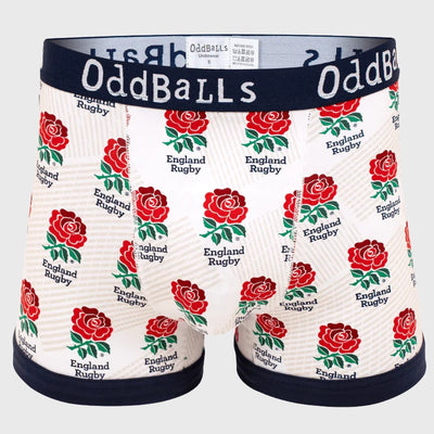 OddBalls England Rugby White Boxer Shorts