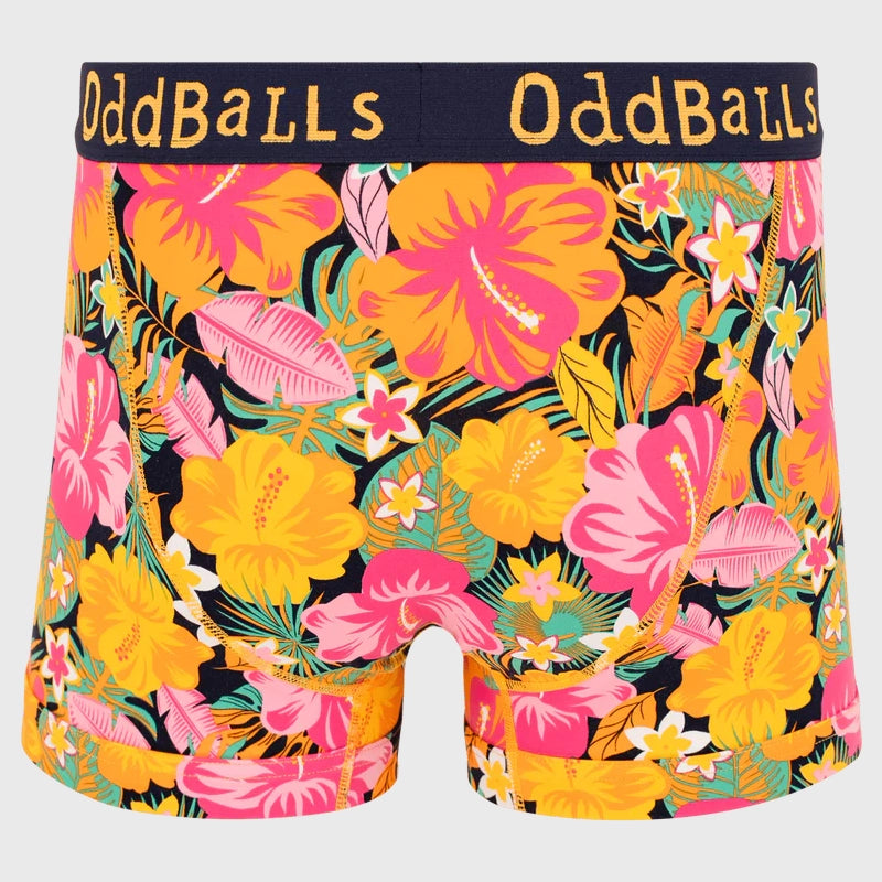 OddBalls Hibiscus Boxer Shorts - Rugbystuff.com