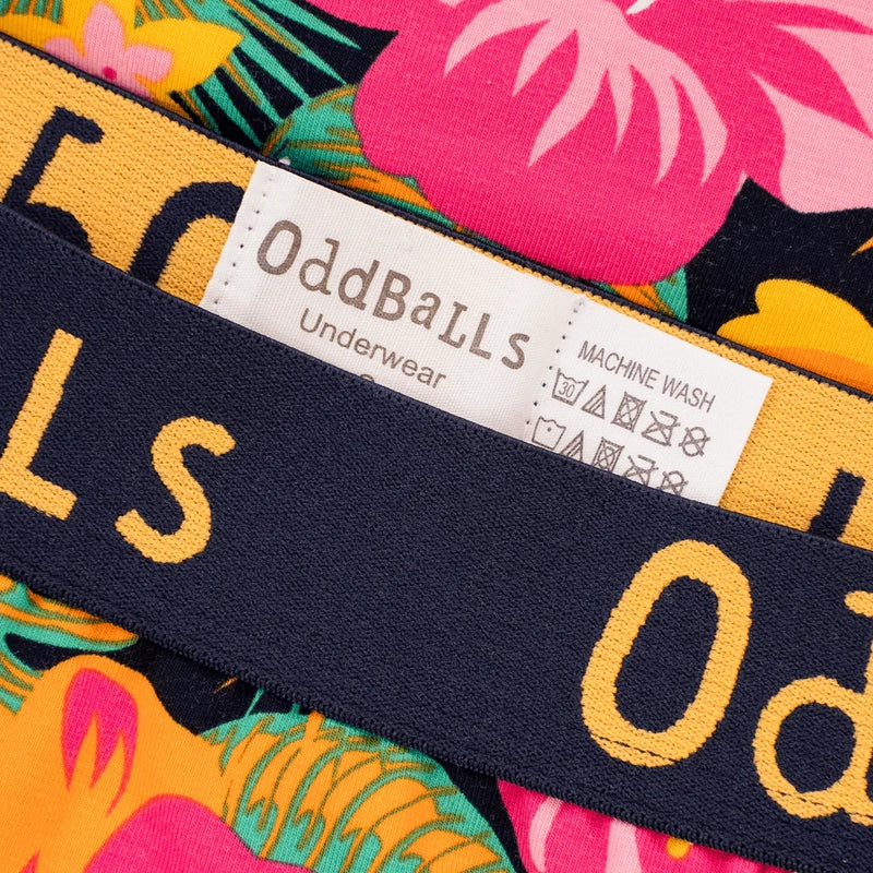 OddBalls Hibiscus Boxer Shorts - Rugbystuff.com