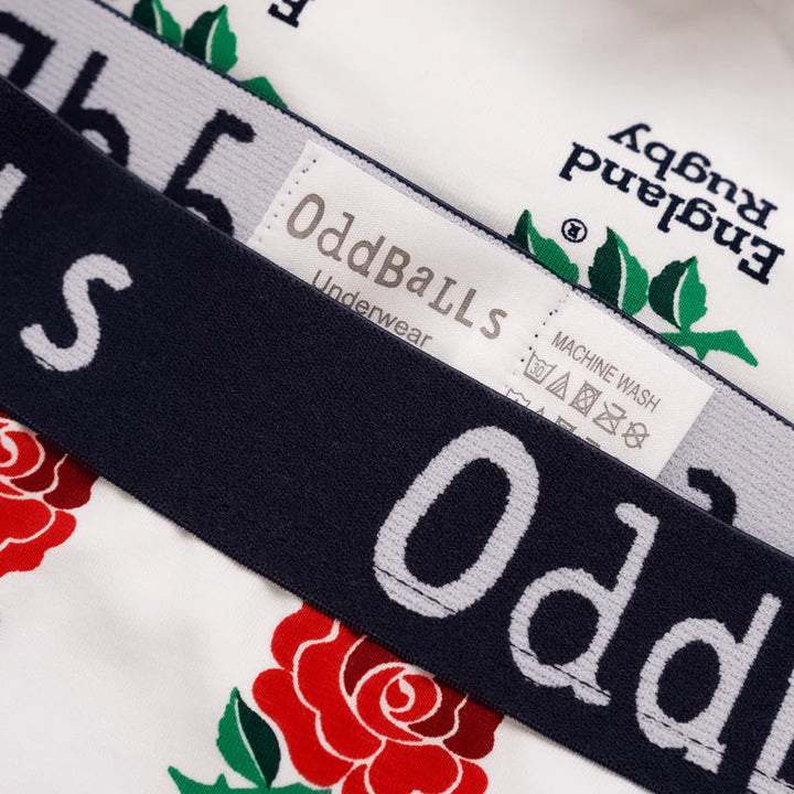 OddBalls England Rugby Home Boxer Shorts - Rugbystuff.com