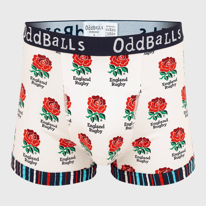 OddBalls England Rugby Home Boxer Shorts - Rugbystuff.com