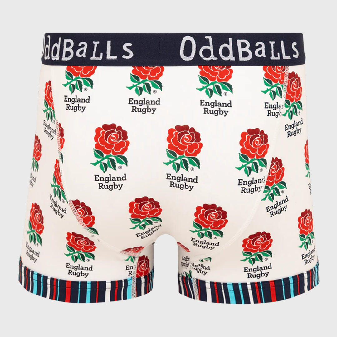 OddBalls England Rugby Home Boxer Shorts - Rugbystuff.com