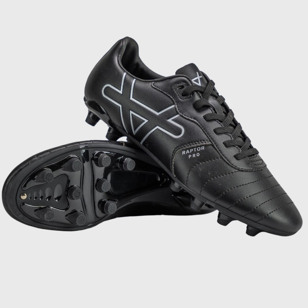 OXEN Raptor Pro FG Rugby Boots Black - Rugbystuff.com