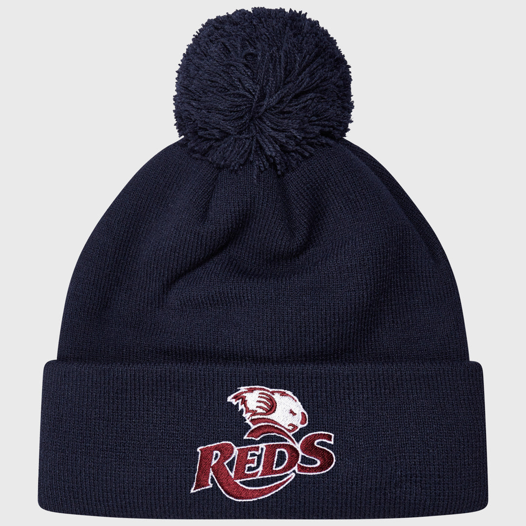 Canterbury Queensland Reds Beanie Hat Navy 2025 - Rugbystuff.com