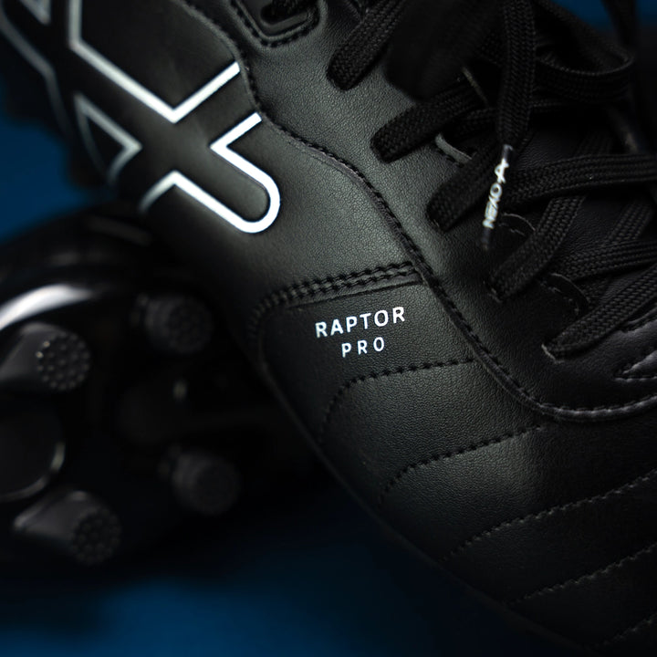 OXEN Raptor Pro FG Rugby Boots Black - Rugbystuff.com