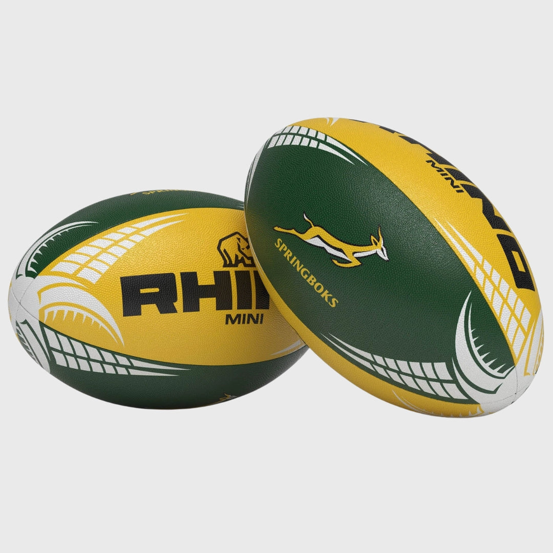 Rhino Springboks Mini Rugby Ball - Rugbystuff.com