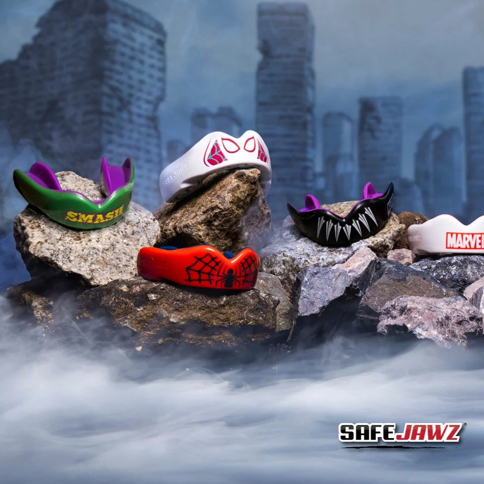 Safejawz Marvel Venom Mouthguard - Rugbystuff.com