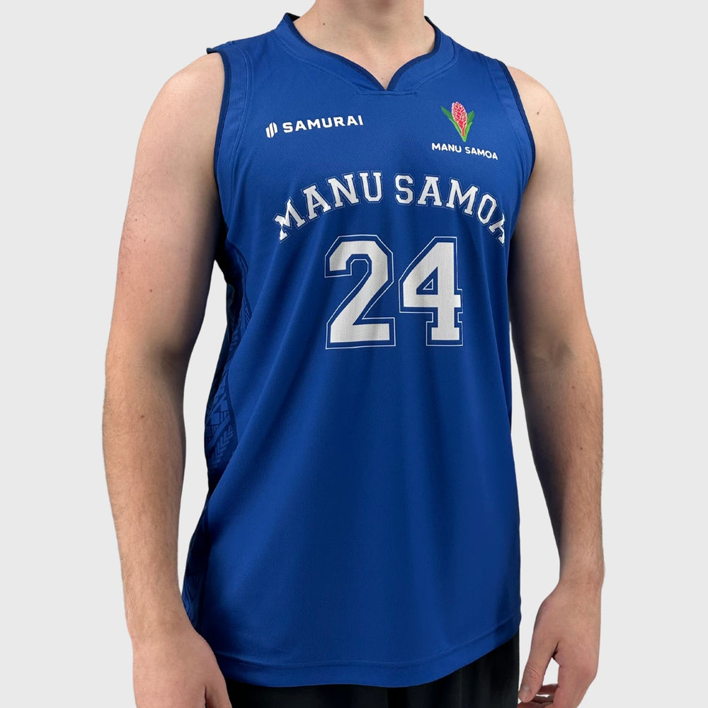 Samurai Samoa Rugby Men's Basketball Vest 2024/25 - Rugbystuff.com