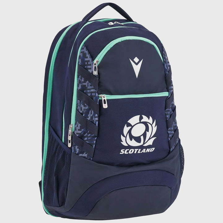 Macron Scotland Rugby 35 Litre Backpack Navy/Green - Rugbystuff.com