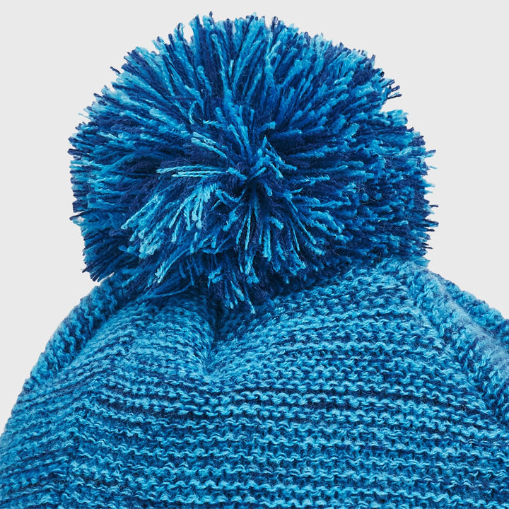 Macron Scotland Rugby Melange Bobble Beanie Hat Sky - Rugbystuff.com