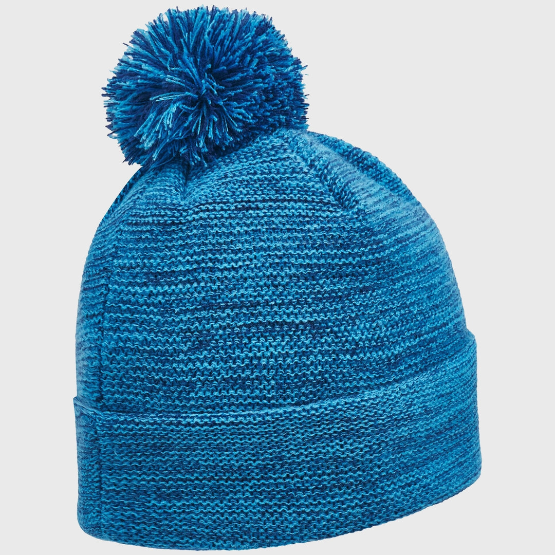 Macron Scotland Rugby Melange Bobble Beanie Hat Sky - Rugbystuff.com