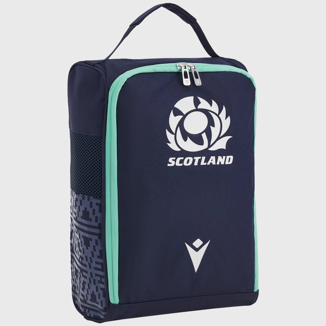 Macron Scotland Rugby Boot Bag Navy/Green - Rugbystuff.com