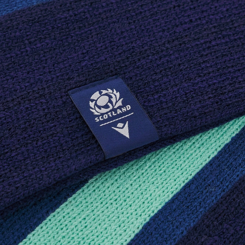 Macron Scotland Rugby Business Scarf Navy/Green - Rugbystuff.com