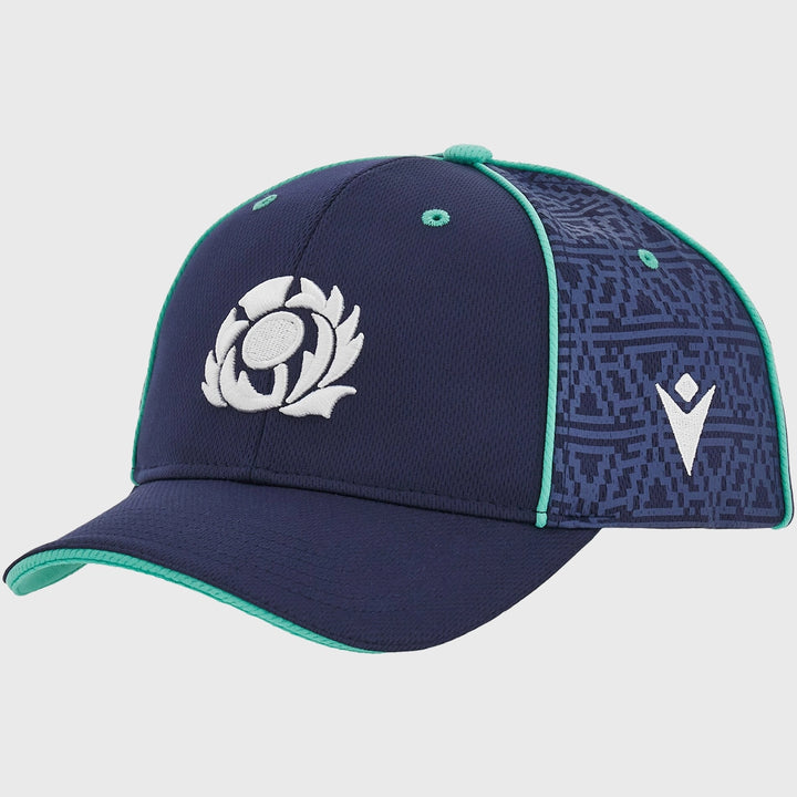 Macron Scotland Rugby Baseball Cap Navy/Green - Rugbystuff.com