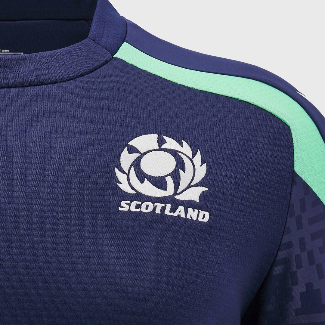 Macron Scotland Rugby Crew Sweatshirt Navy - Rugbystuff.com