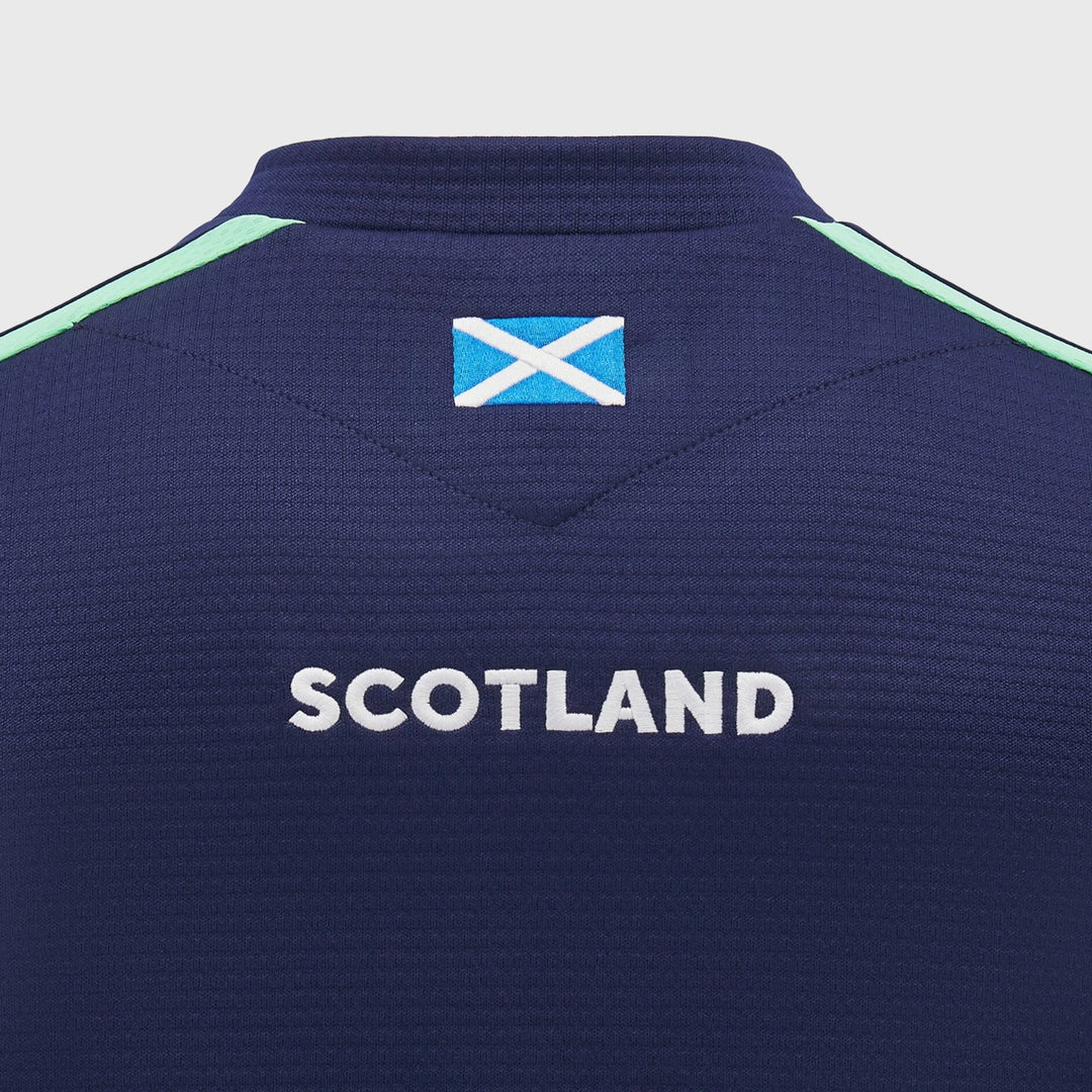 Macron Scotland Rugby Crew Sweatshirt Navy - Rugbystuff.com