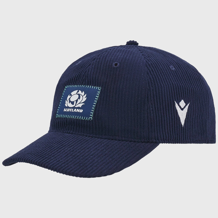 Macron Scotland Rugby Baseball Dad Cap Navy - Rugbystuff.com