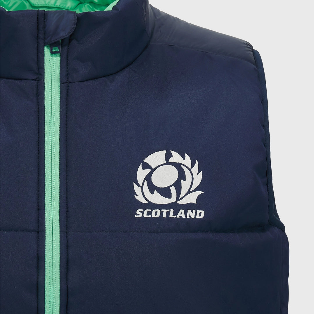 Macron Scotland Rugby Gilet Navy - Rugbystuff.com