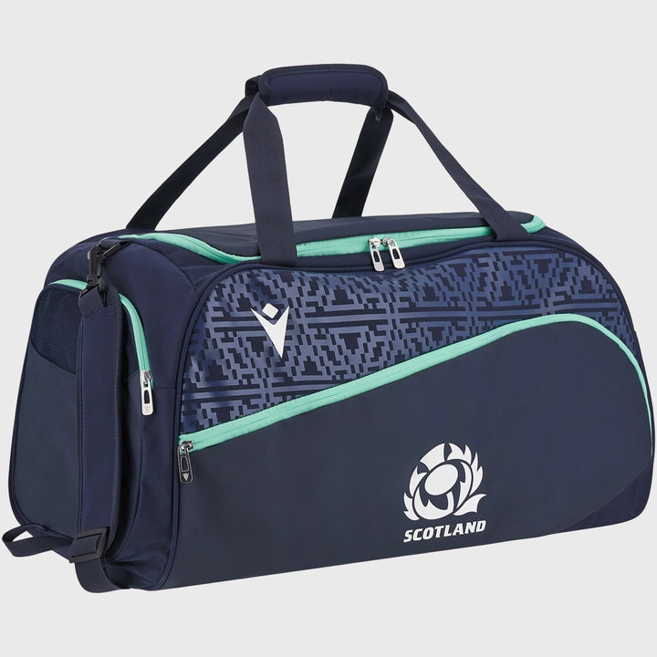 Macron Scotland Rugby Holdall Gym Bag Navy/Green - Rugbystuff.com