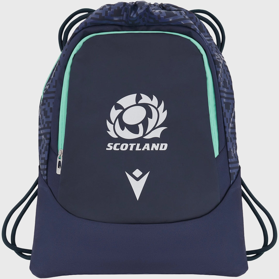 Macron Scotland Rugby Gym Sack Navy/Green - Rugbystuff.com