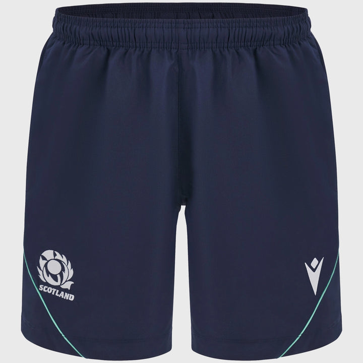 Macron Scotland Rugby Bermuda Gym Shorts Navy - Rugbystuff.com