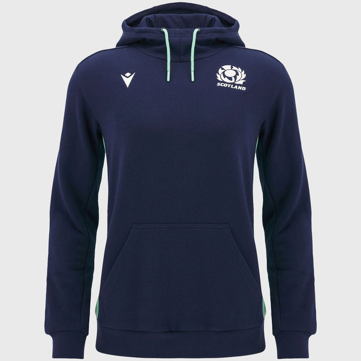 Macron Scotland Rugby Kid's Cotton Hoody Navy - Rugbystuff.com