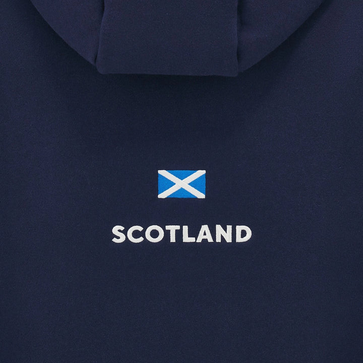 Macron Scotland Rugby Cotton Hoody Navy - Rugbystuff.com