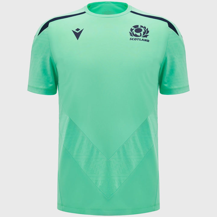 Macron Scotland Rugby Poly Tee Sea Green - Rugbystuff.com