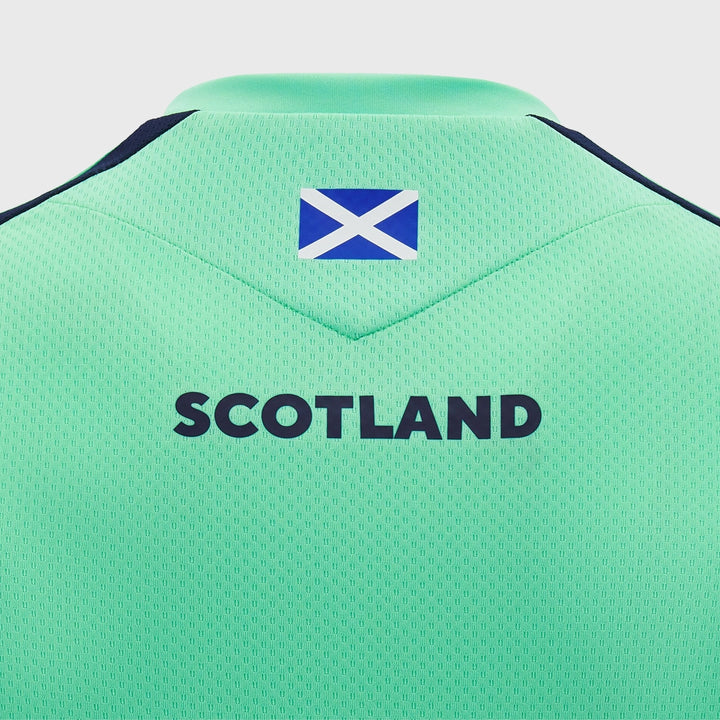 Macron Scotland Rugby Poly Tee Sea Green - Rugbystuff.com