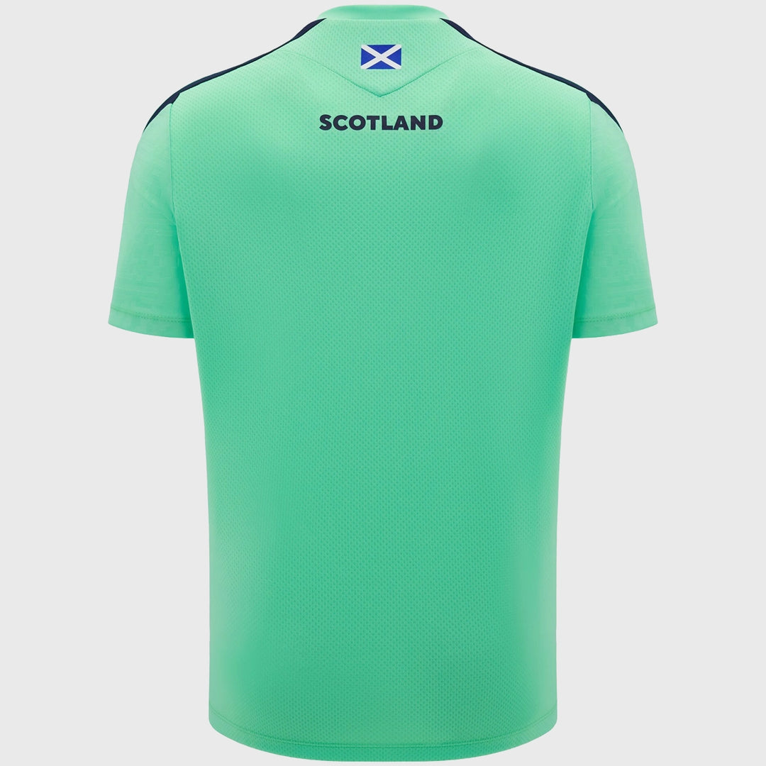 Macron Scotland Rugby Poly Tee Sea Green - Rugbystuff.com