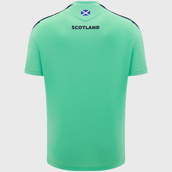 Macron Scotland Rugby Poly Tee Sea Green - Rugbystuff.com