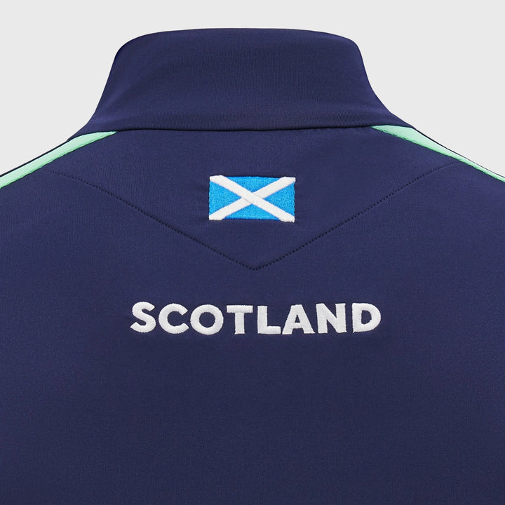 Macron Scotland Rugby Training 1/4 Zip Navy - Rugbystuff.com