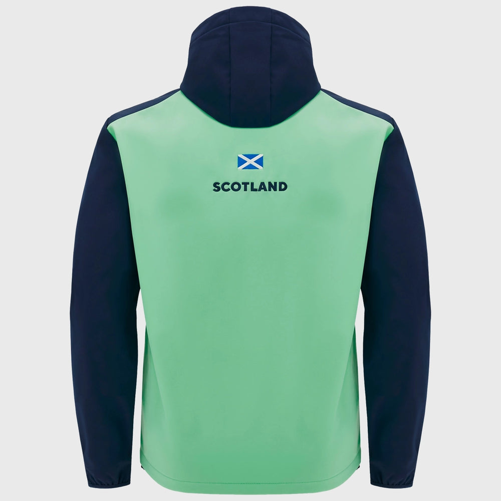 Macron Scotland Rugby Softshell Jacket Navy - Rugbystuff.com