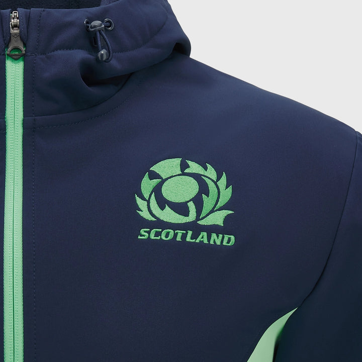 Macron Scotland Rugby Softshell Jacket Navy - Rugbystuff.com