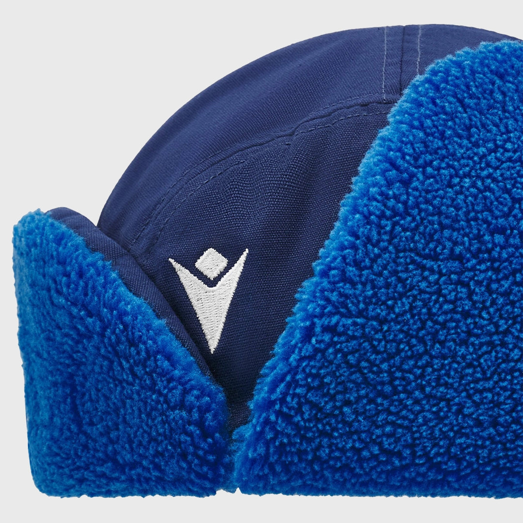 Macron Scotland Rugby Trapper Fleece Hat Navy - Rugbystuff.com